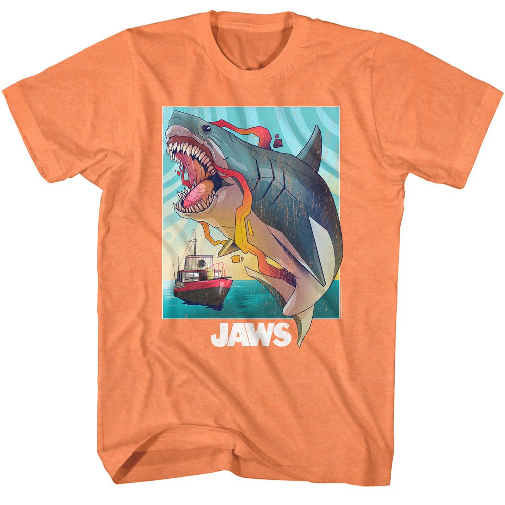 Jaws - Colorful - Short Sleeve - Heather - Adult - T-Shirt