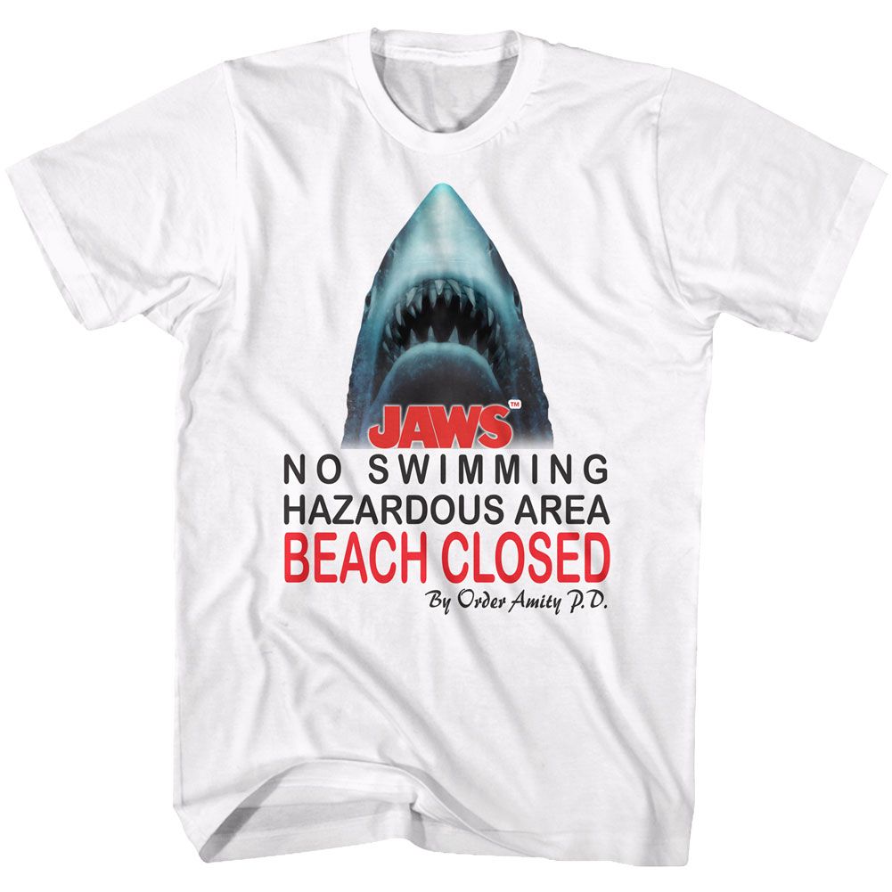 Jaws - Beach Closed 3 - Short Sleeve - Adult - T-Shirt