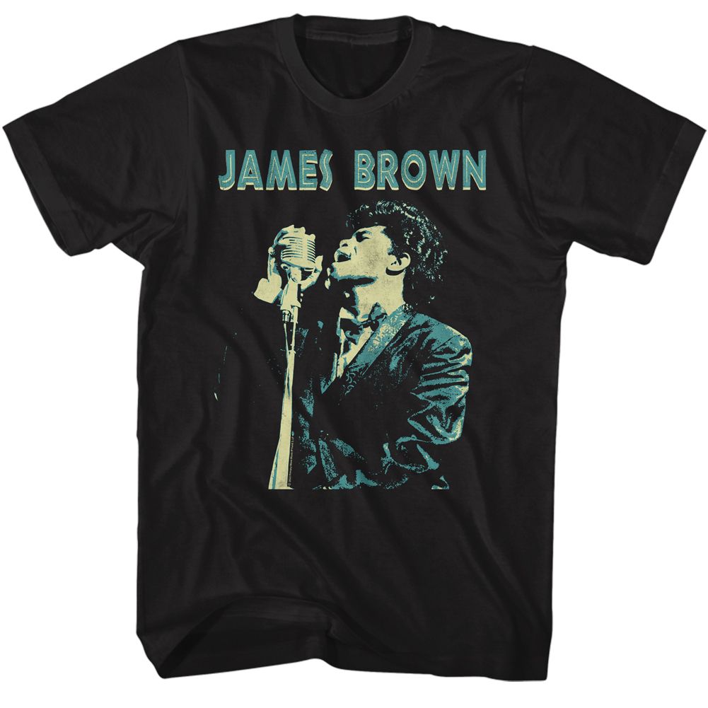 James Brown - Singing - Short Sleeve - Adult - T-Shirt