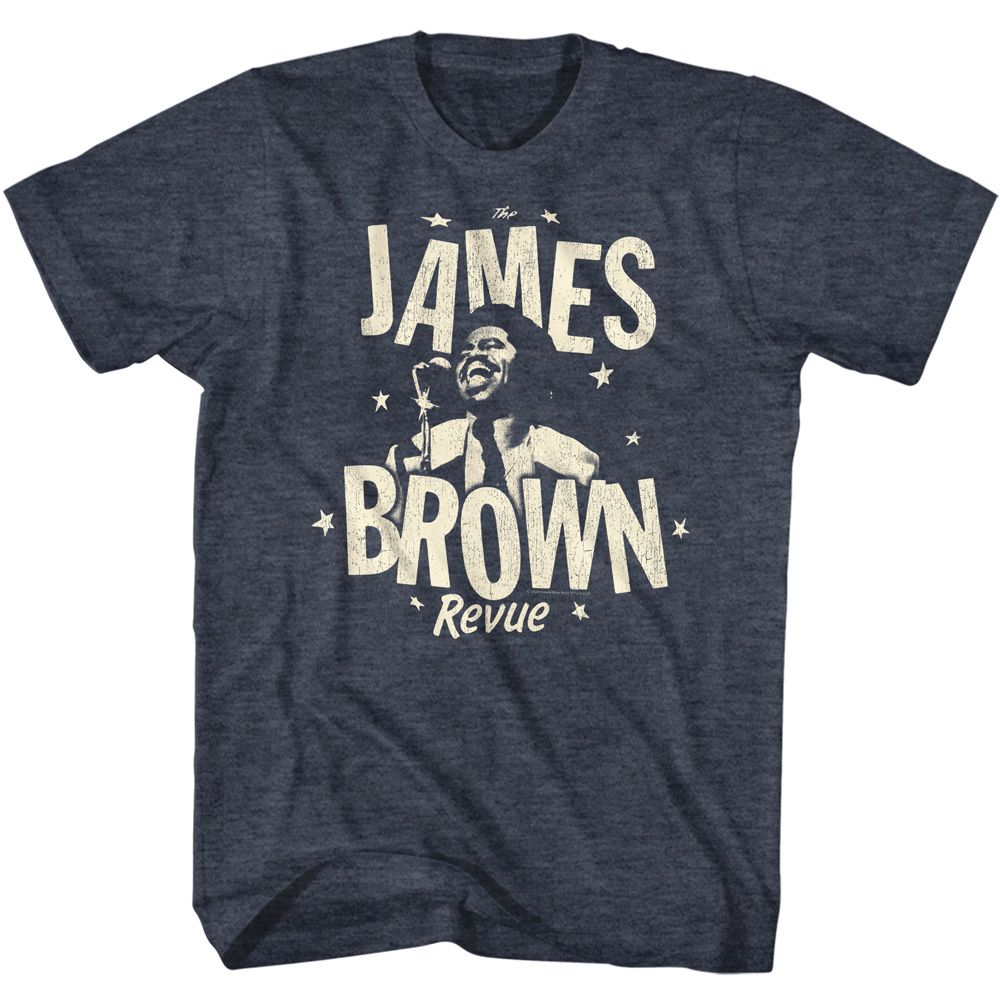James Brown - Monochrome Revue - Short Sleeve - Heather - Adult - T-Shirt