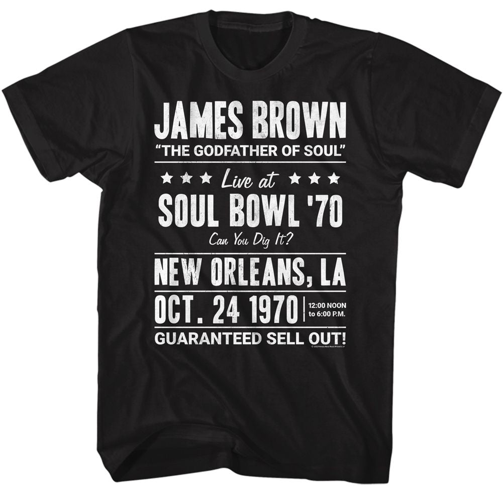 James Brown - Soul Bowl 1970 - Short Sleeve - Adult - T-Shirt
