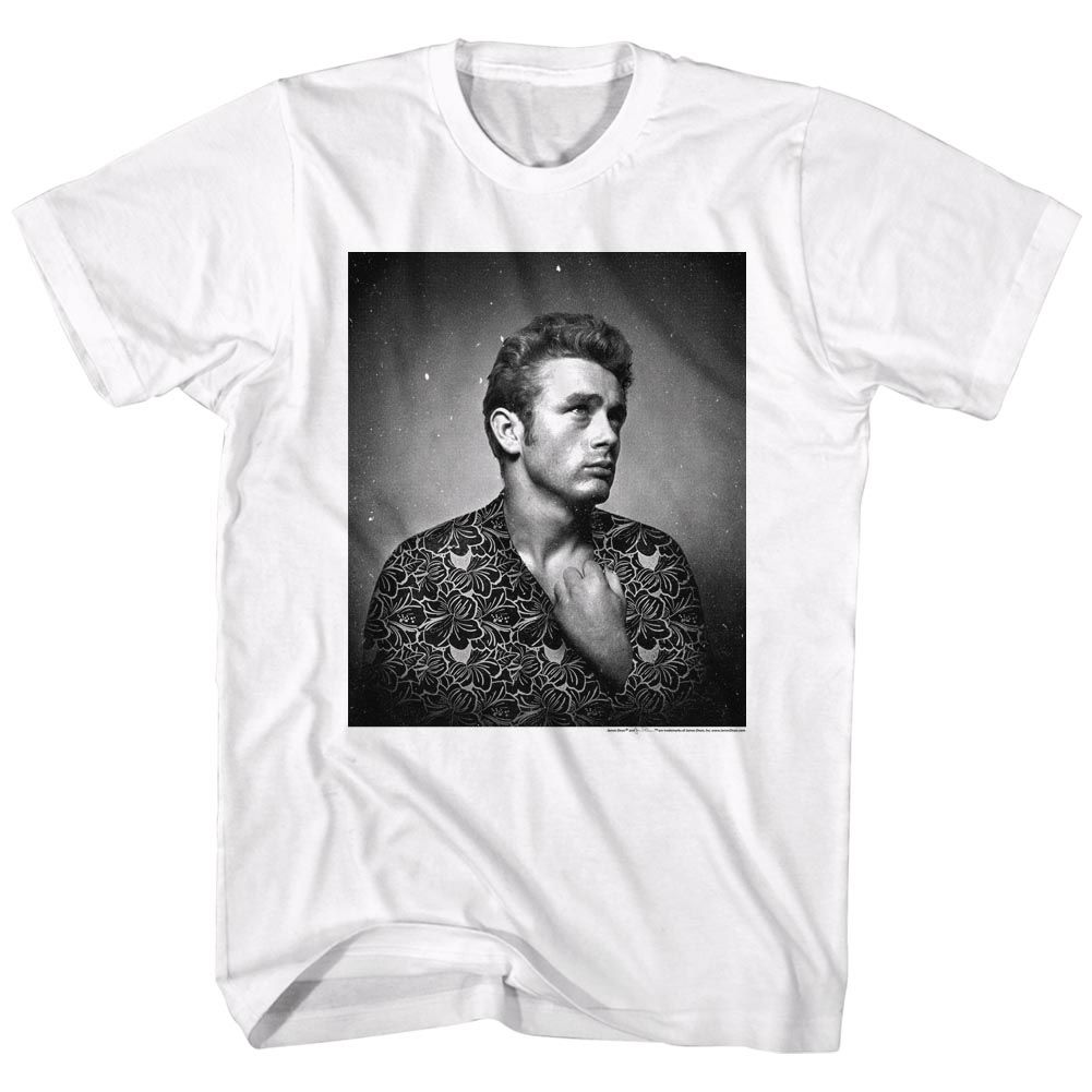 James Dean - Flower Print - Short Sleeve - Adult - T-Shirt