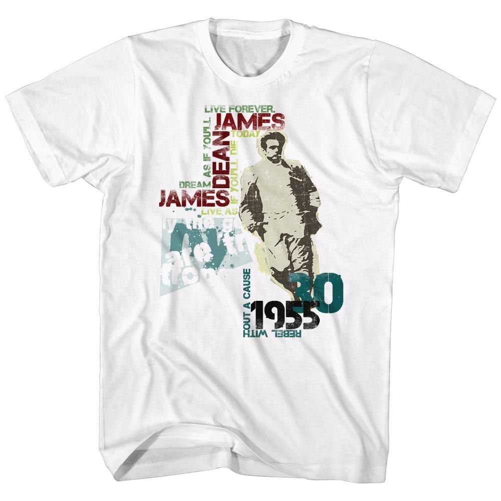 James Dean - Typography - Short Sleeve - Adult - T-Shirt