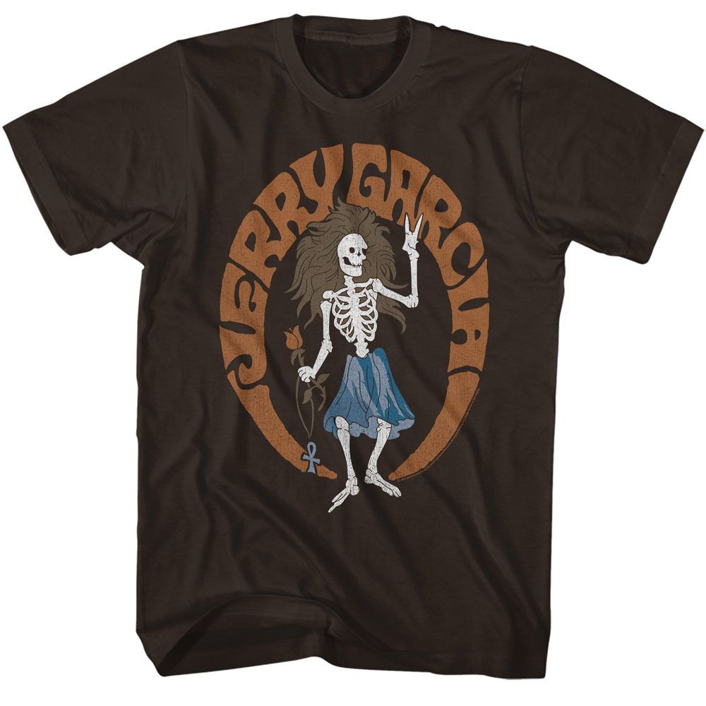 Jerry Garcia - Skeleton Hippie - Short Sleeve - Adult - T-Shirt
