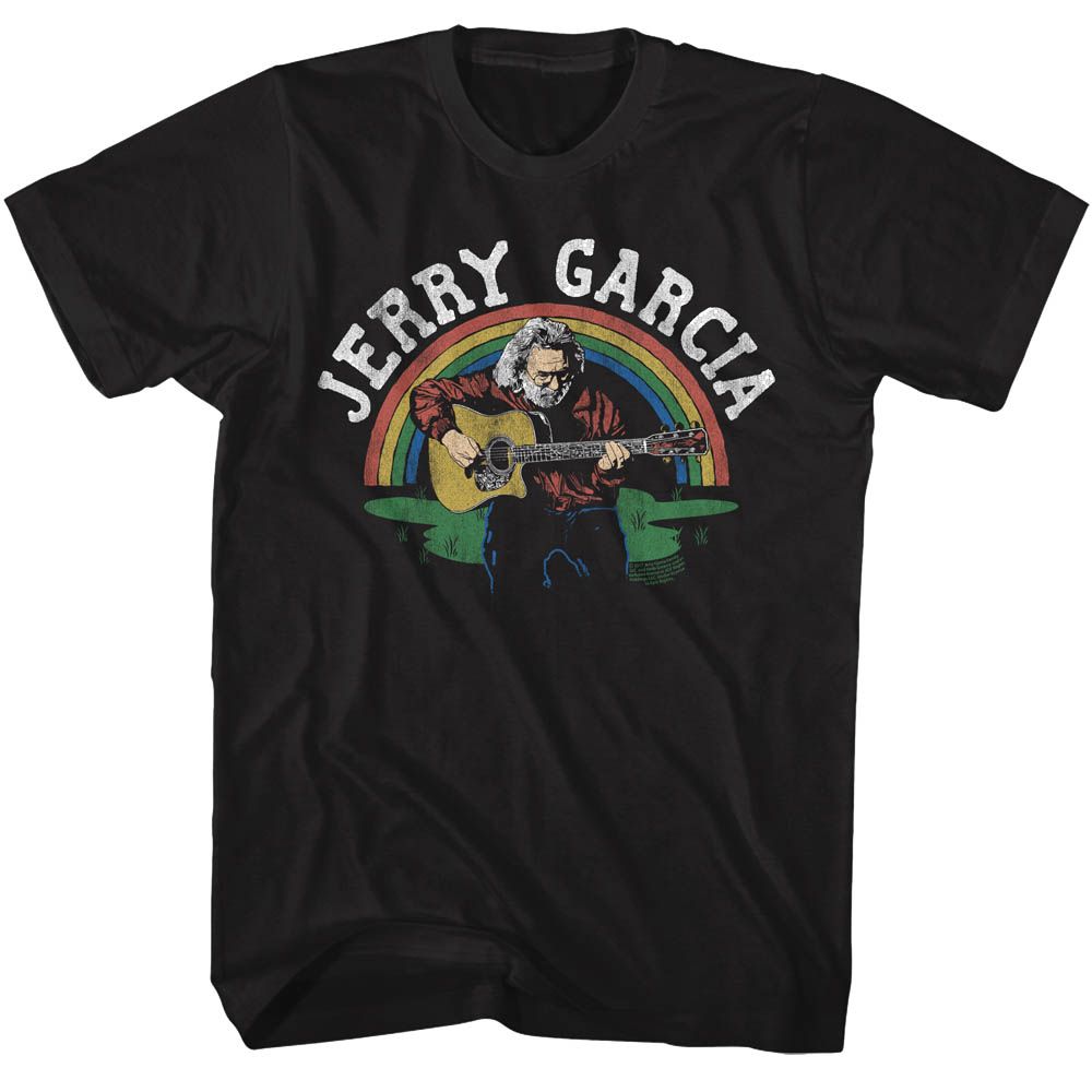 Jerry Garcia - Jerry & Rainbow - Short Sleeve - Adult - T-Shirt