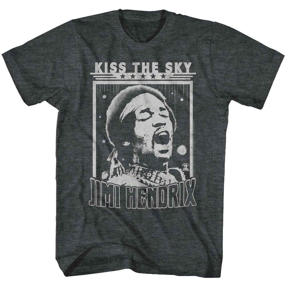 Jimi Hendrix - The Sky - Short Sleeve - Heather - Adult - T-Shirt