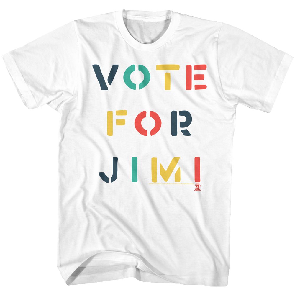 Jimi Hendrix - Vote - Short Sleeve - Adult - T-Shirt