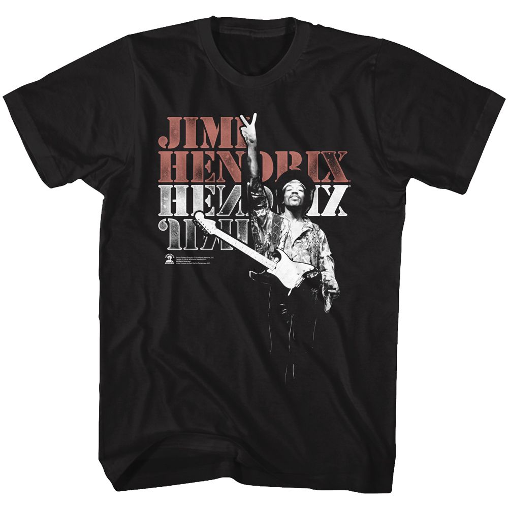 Jimi Hendrix - Peace - Short Sleeve - Adult - T-Shirt