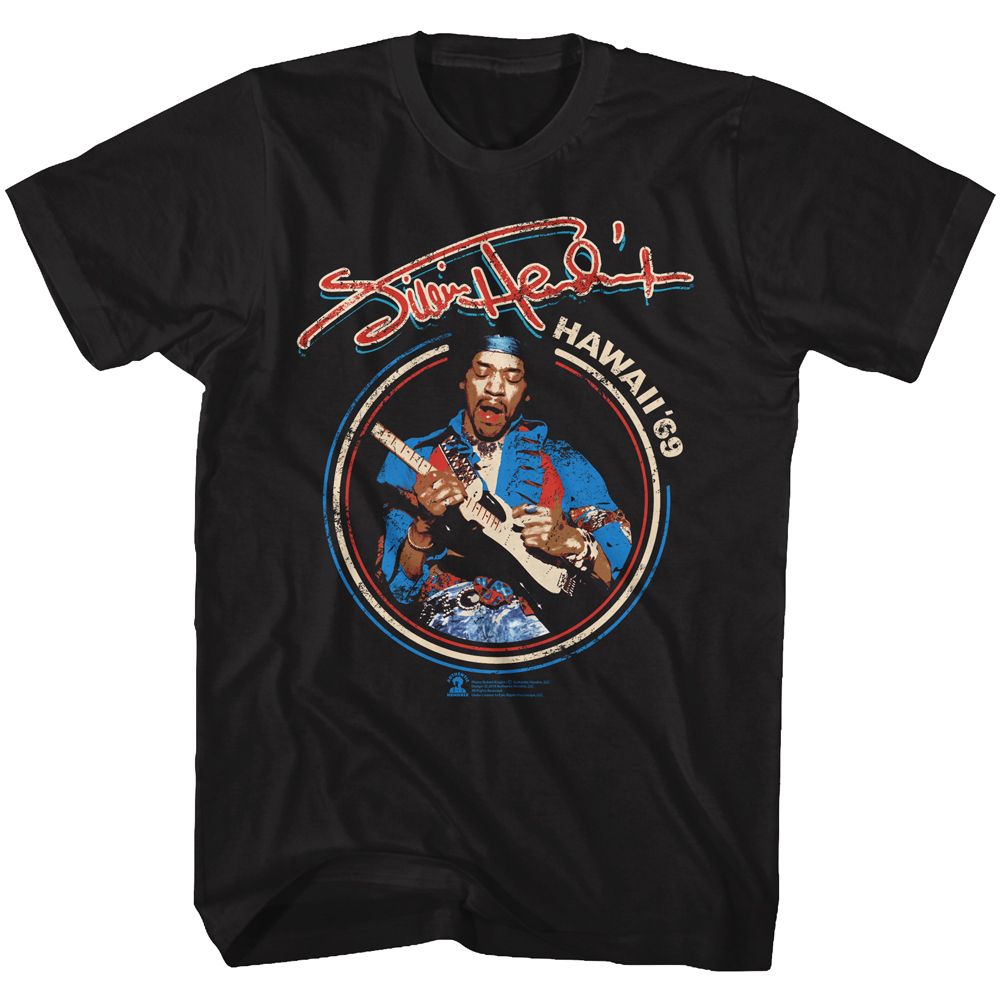 Jimi Hendrix - Hawaii 69 - Short Sleeve - Adult - T-Shirt