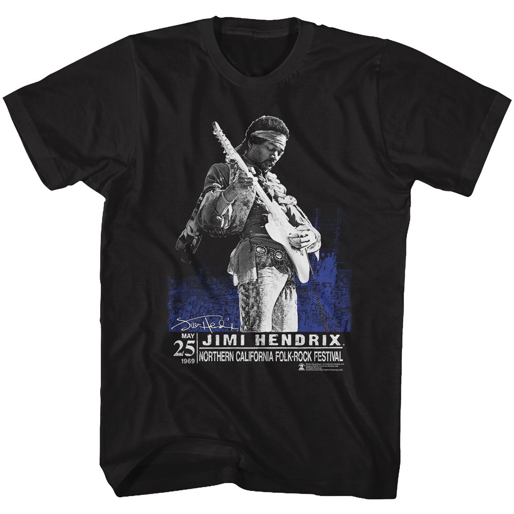 Jimi Hendrix - Northern Cali - Short Sleeve - Adult - T-Shirt