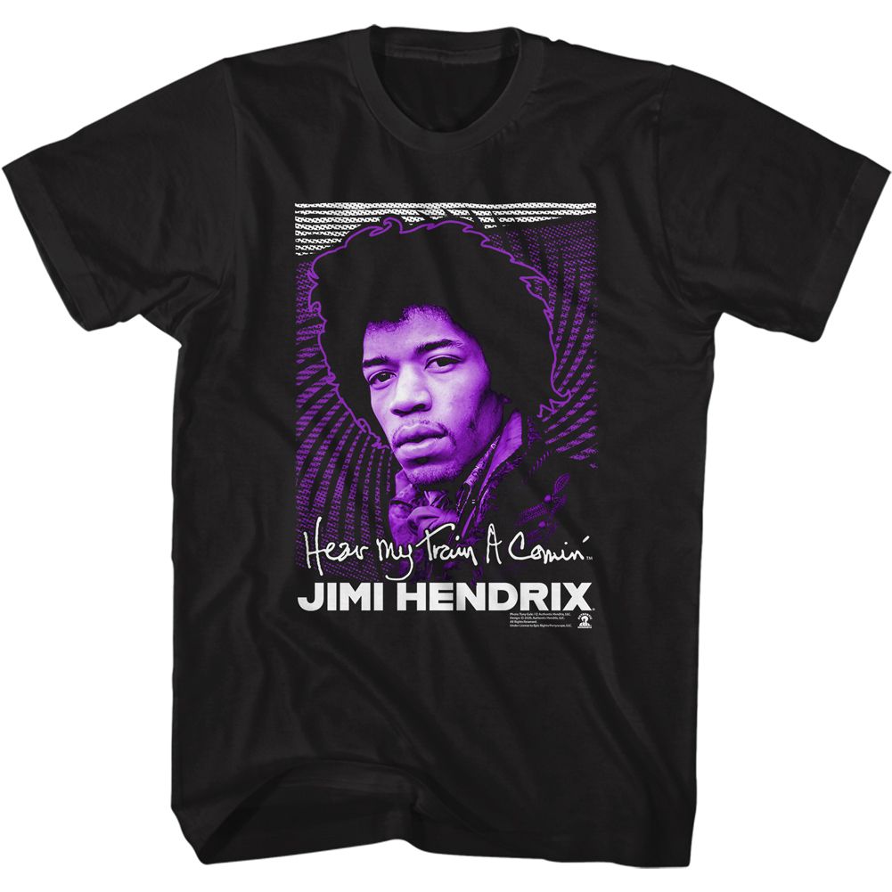 Jimi Hendrix - Hear My Train A Comin - Short Sleeve - Adult - T-Shirt