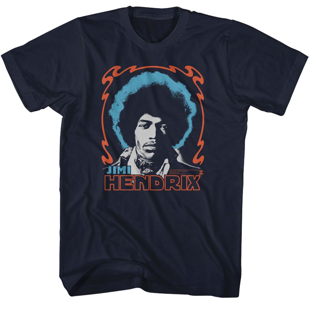 Jimi Hendrix - Tri Color Jimi - Short Sleeve - Adult - T-Shirt