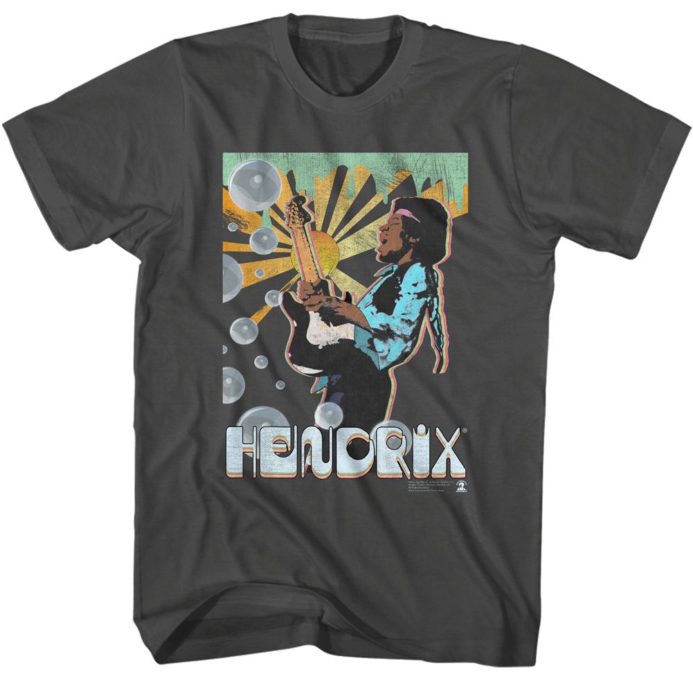 Jimi Hendrix - Bubbles - Short Sleeve - Adult - T-Shirt