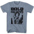 Jimi Hendrix - Bold - Short Sleeve - Heather - Adult - T-Shirt