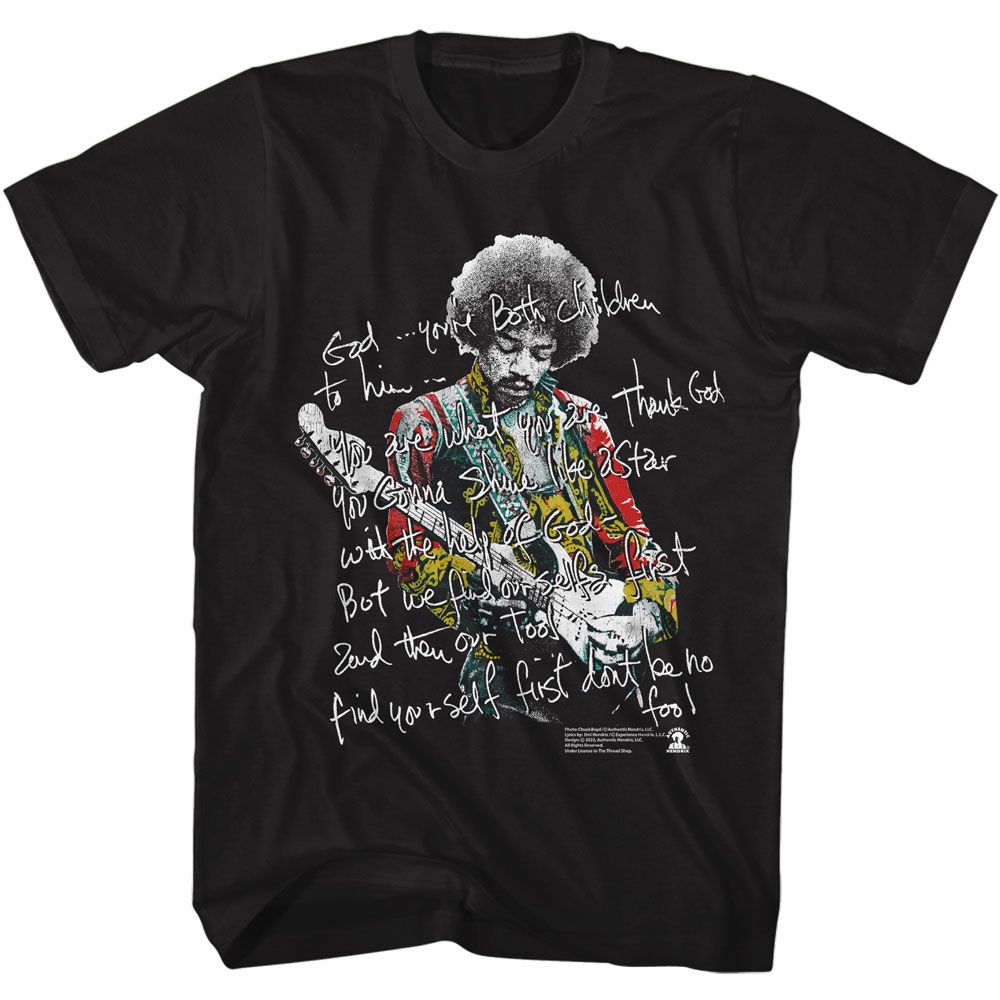 Jimi Hendrix - Shine Like A Star - Short Sleeve - Adult - T-Shirt