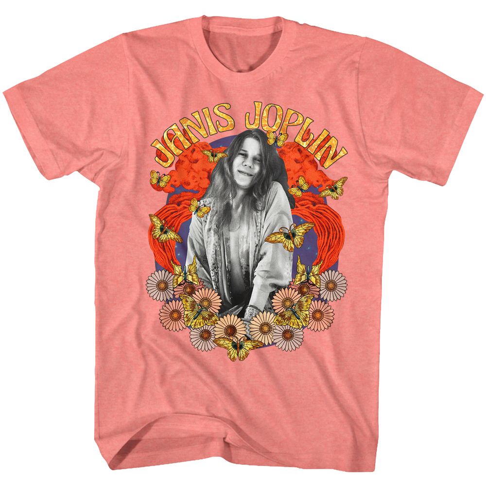 Janis Joplin - Collage - Short Sleeve - Heather - Adult - T-Shirt