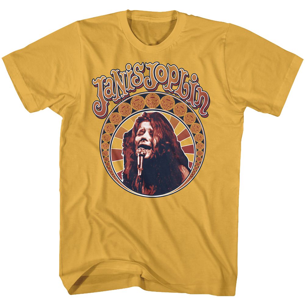Janis Joplin - Nouveau Circle - Short Sleeve - Adult - T-Shirt