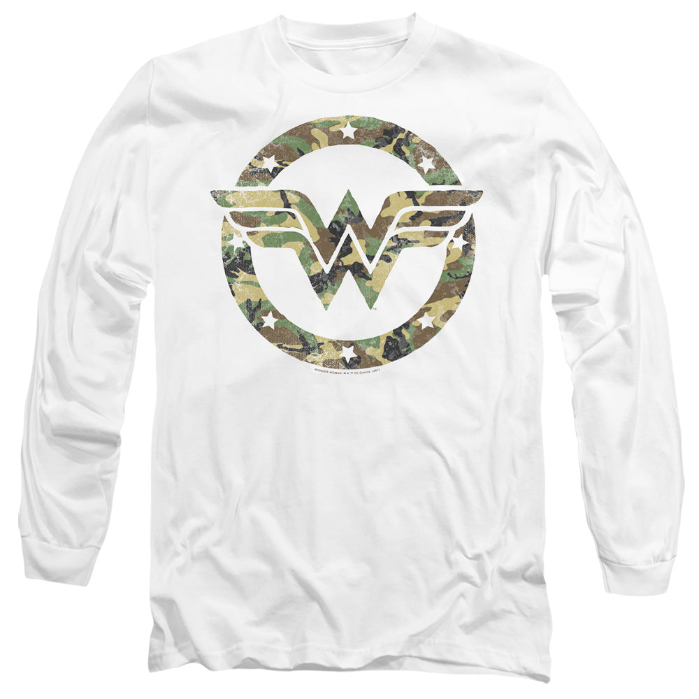 DC Comics - Wonder Woman - Camo Logo - Adult Long Sleeve T-Shirt