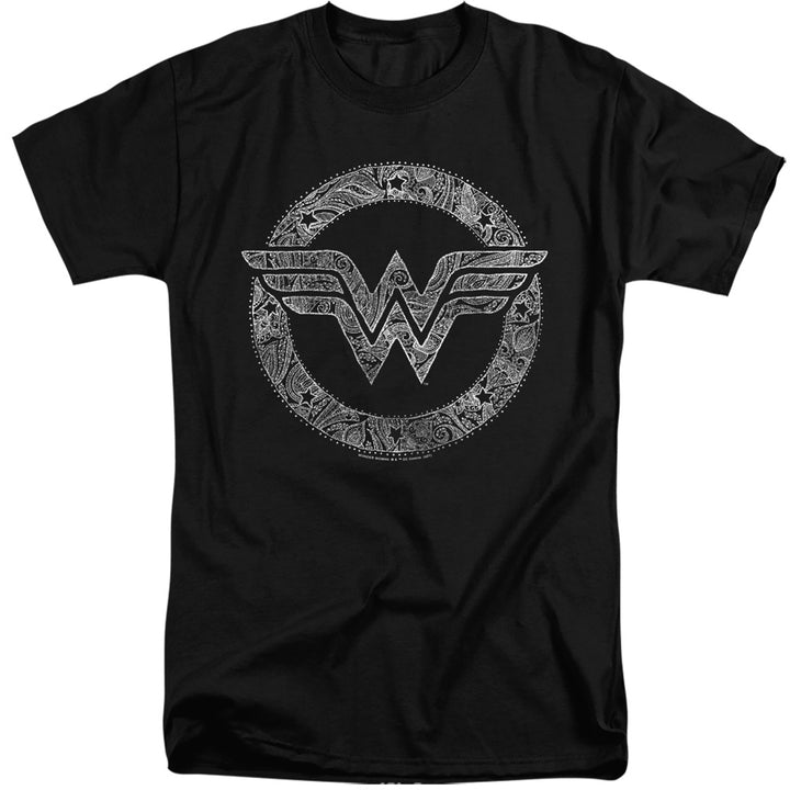 DC Comics - Wonder Woman - Paisely Logo - Adult T-Shirt