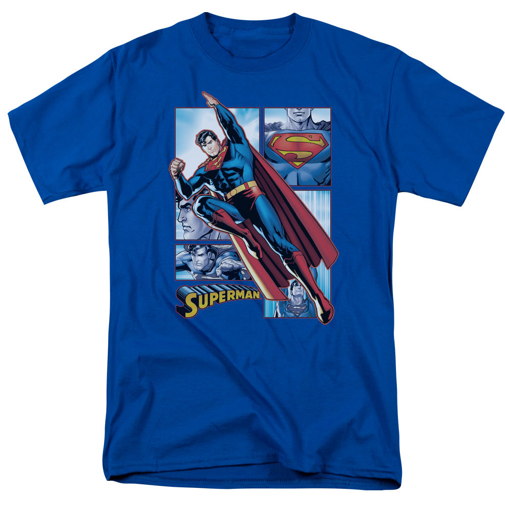 DC Comics - Justice League - Superman Panels - Adult T-Shirt