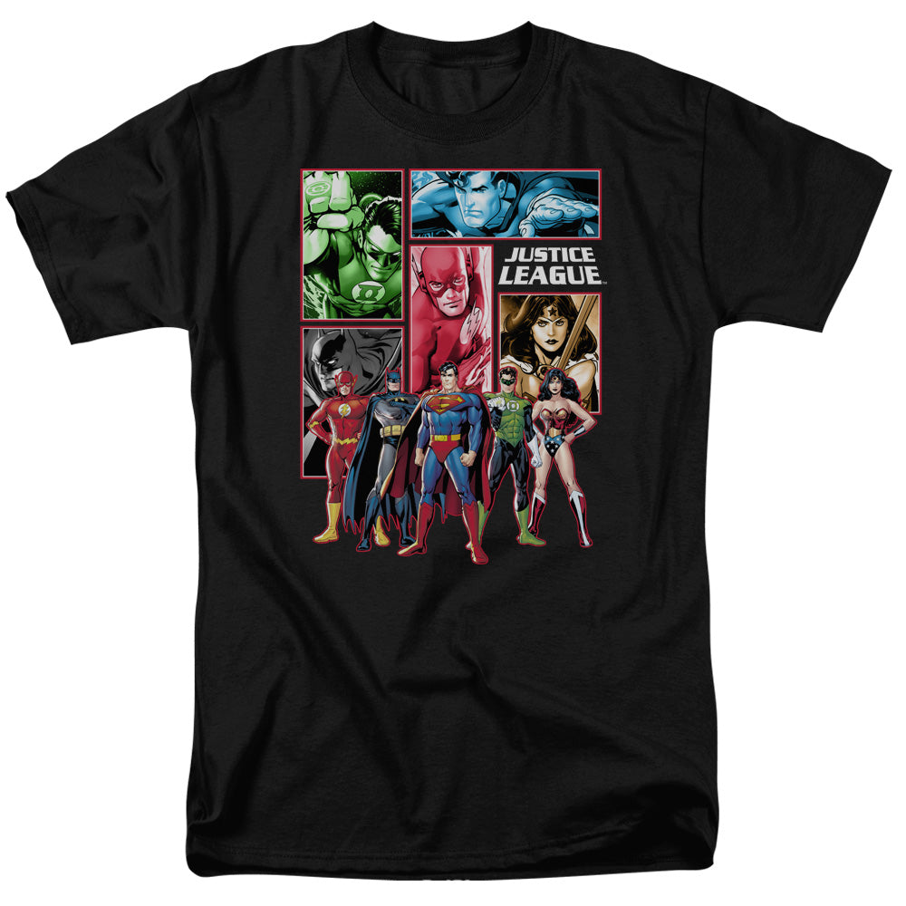 DC Comics - Justice League - Justice League Panels - Adult T-Shirt