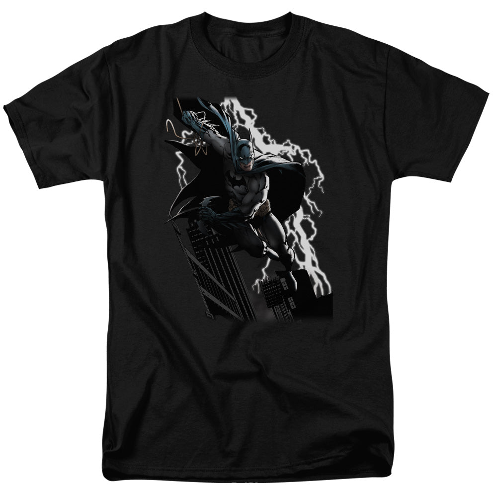 DC Comics - Justice League - Batman Lighting Crashes - Adult T-Shirt