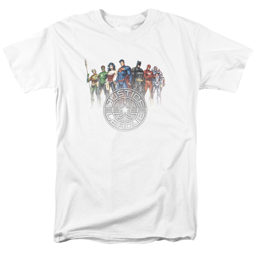 DC Comics - Justice League - Circle Crest - Adult T-Shirt