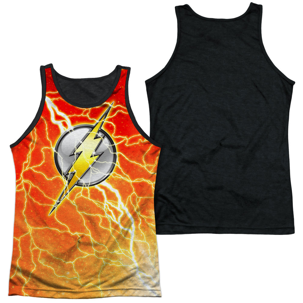 Flash Lightning And Symbol Logo DC Comics Sublimation Adult Tank Top