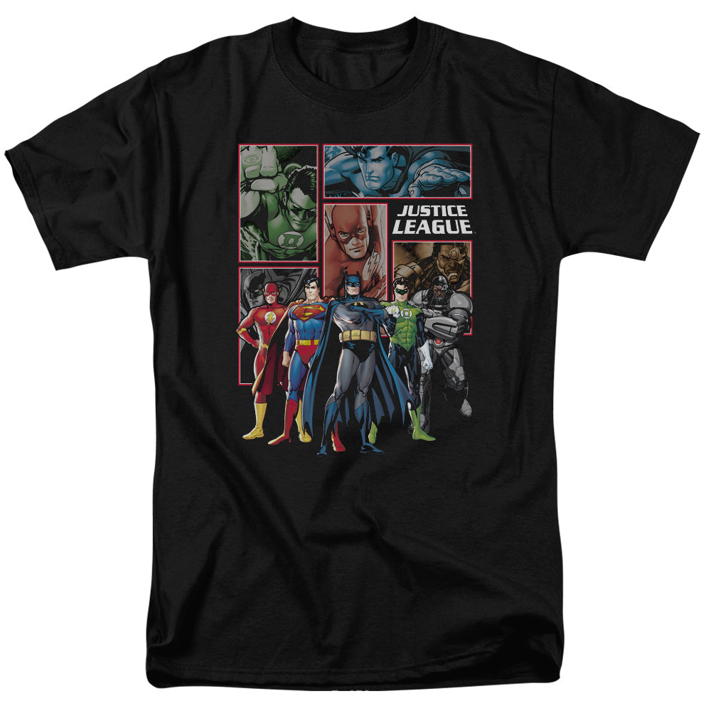 DC Comics - Justice League - New Justice League Panels - Adult T-Shirt
