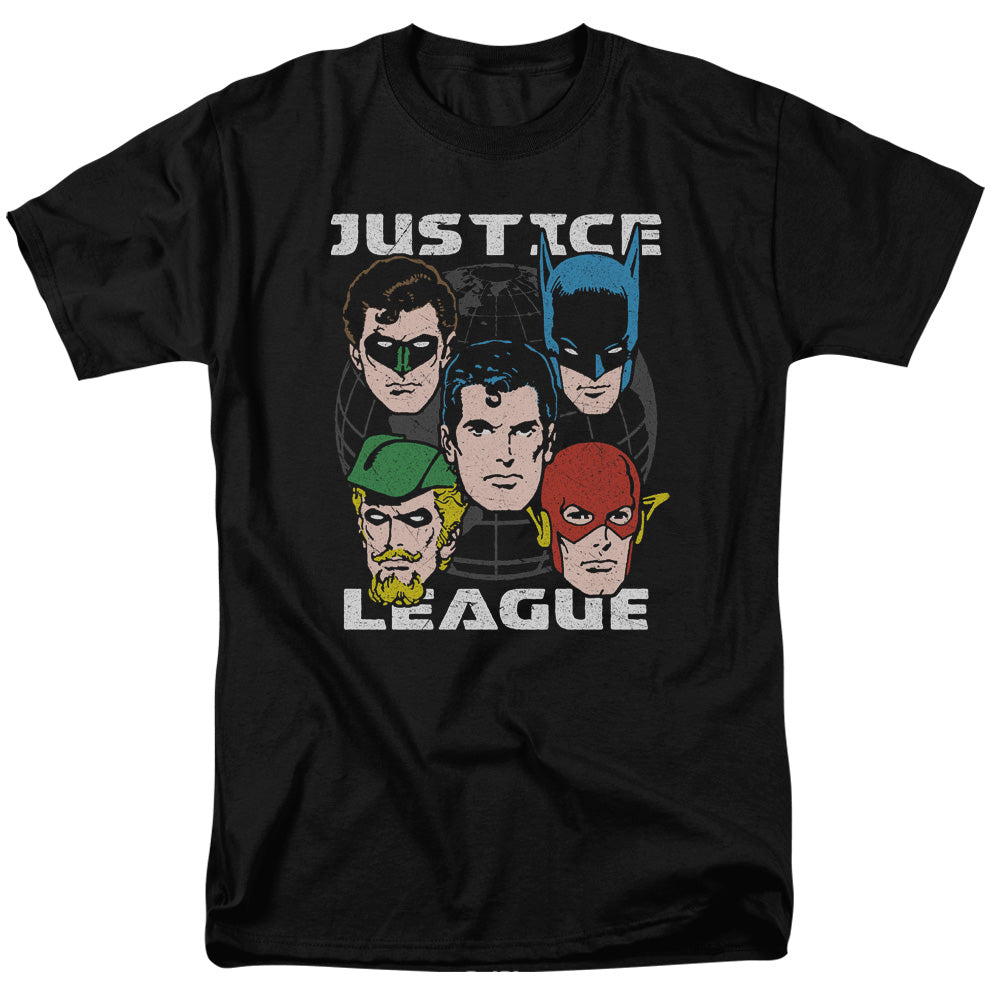 DC Comics - Justice League - Head Of States - Adult T-Shirt