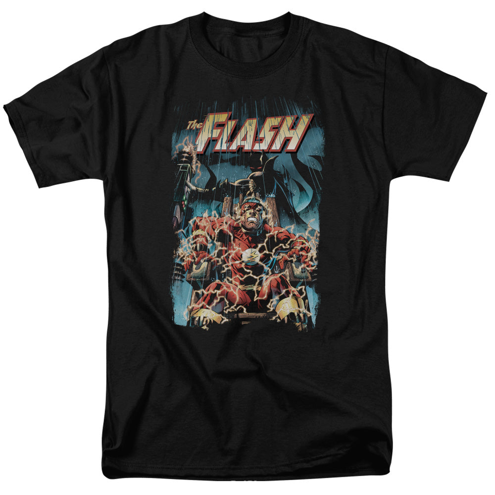 DC Comics - Justice League - Flash Electric Chair - Adult T-Shirt