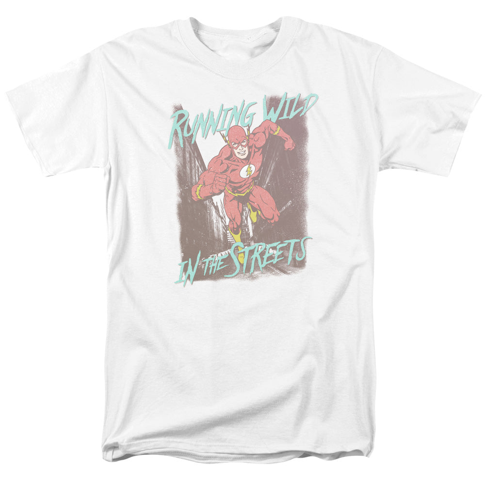 DC Comics - Justice League - Flash Running Wild - Adult T-Shirt