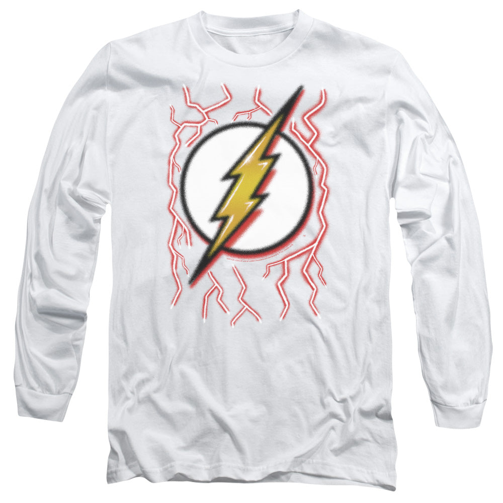 DC Comics - Flash - Airbrush Bolt - Adult Long Sleeve T-Shirt