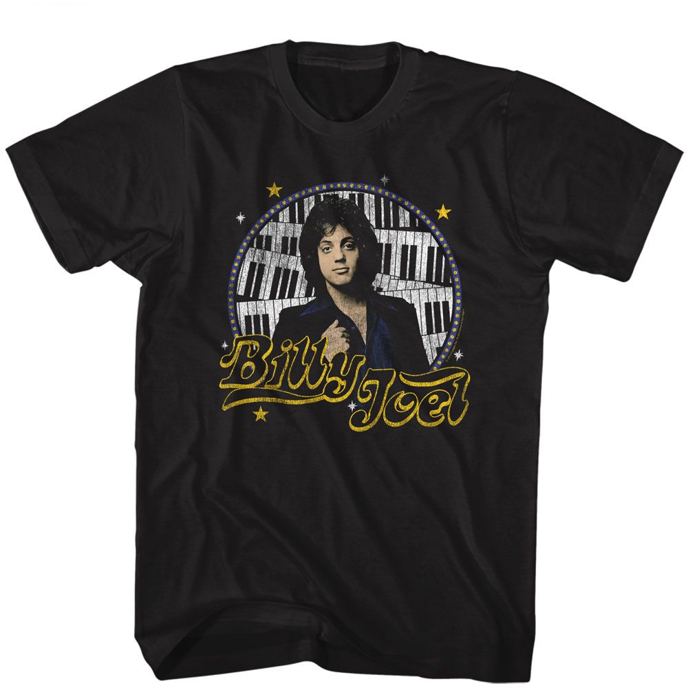 Billy Joel - Stars - Short Sleeve - Adult - T-Shirt