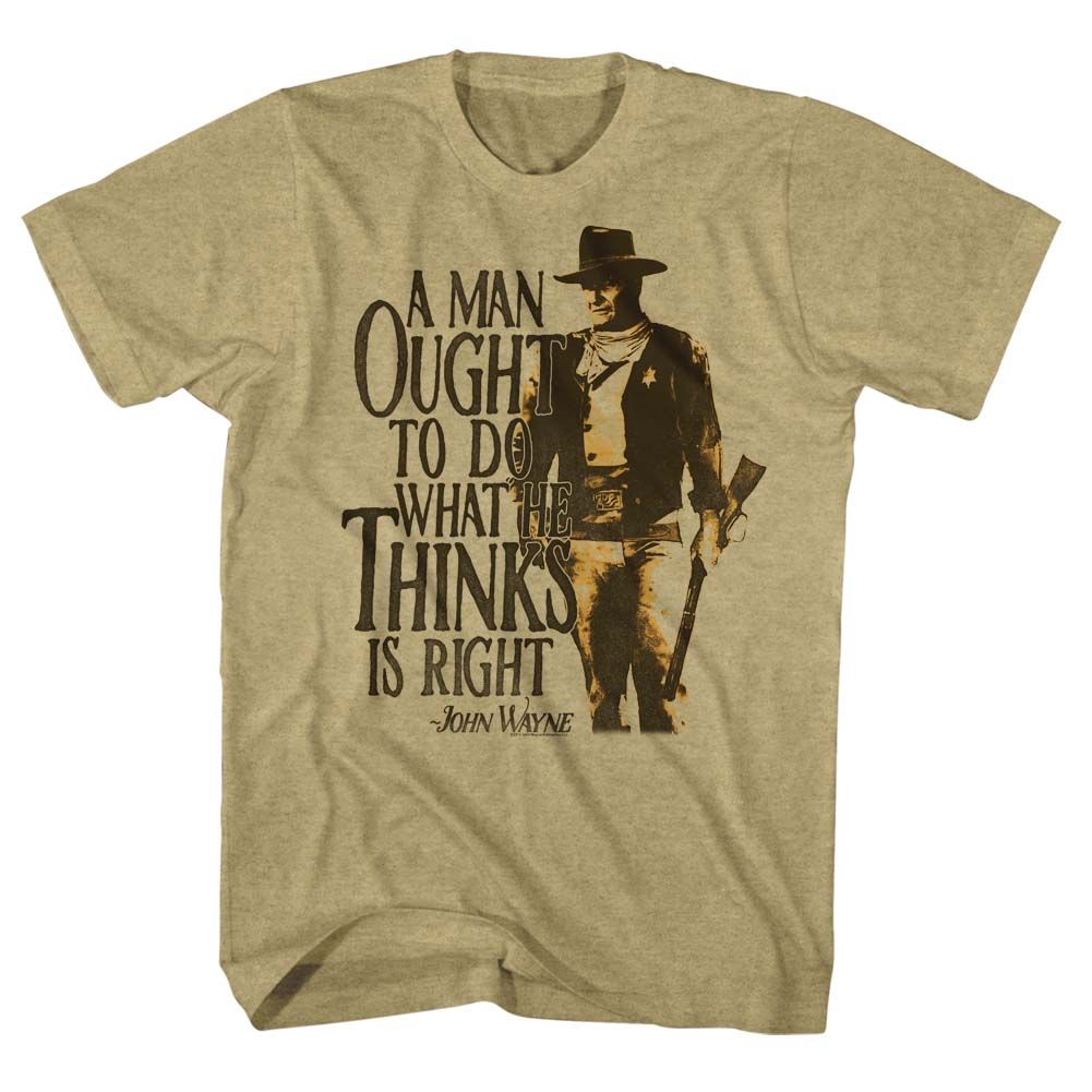John Wayne - Do It - Short Sleeve - Heather - Adult - T-Shirt