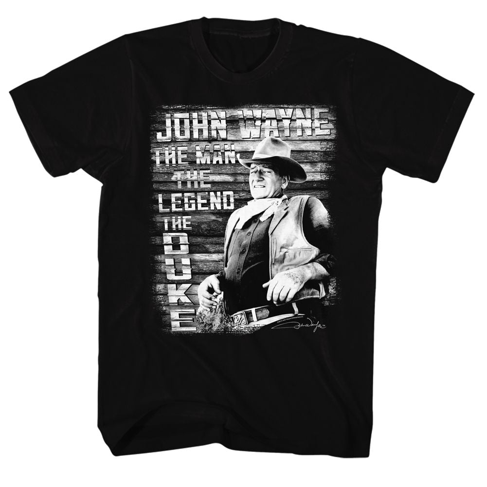 John Wayne - The Man Legend Duke - Short Sleeve - Adult - T-Shirt