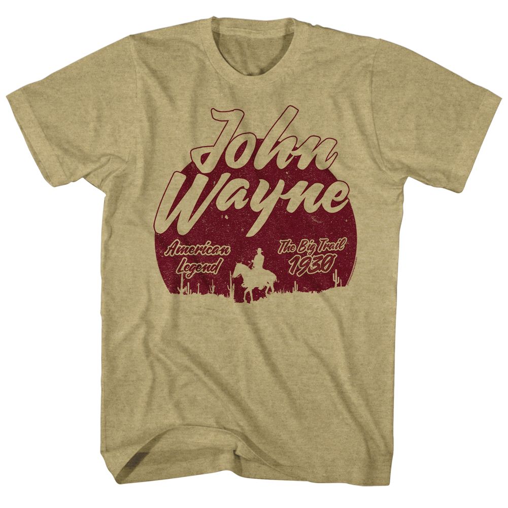 John Wayne - The Big Trail - Short Sleeve - Heather - Adult - T-Shirt