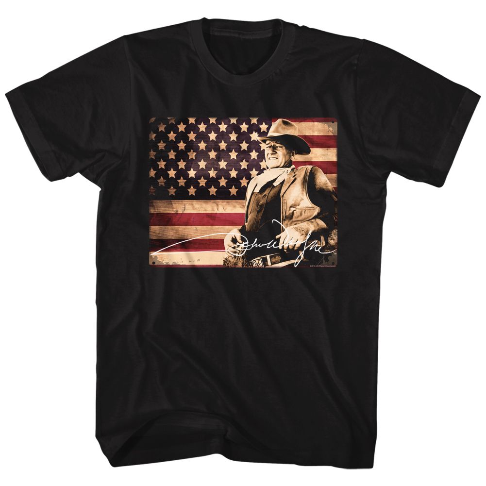 John Wayne - Tin Sign - Short Sleeve - Adult - T-Shirt