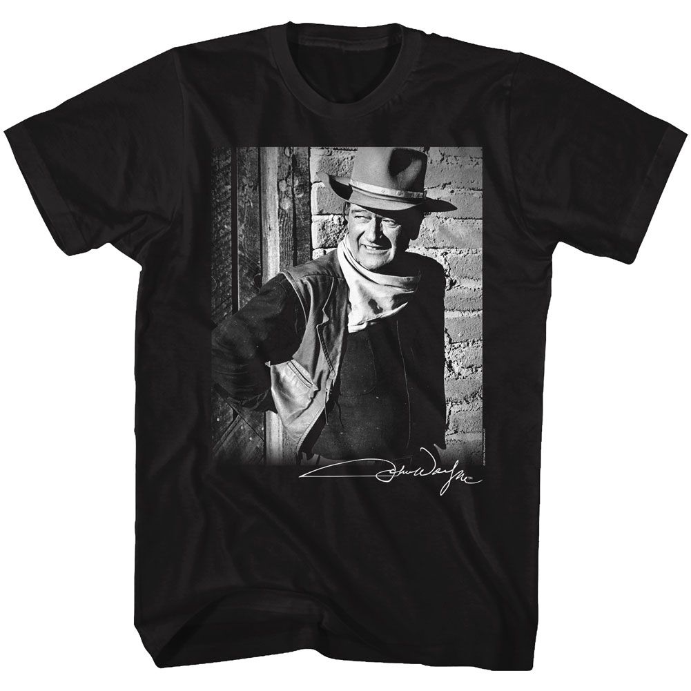 John Wayne - Black & White Signature - Short Sleeve - Adult - T-Shirt