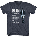 John Wayne - Gun Control - Short Sleeve - Heather - Adult - T-Shirt