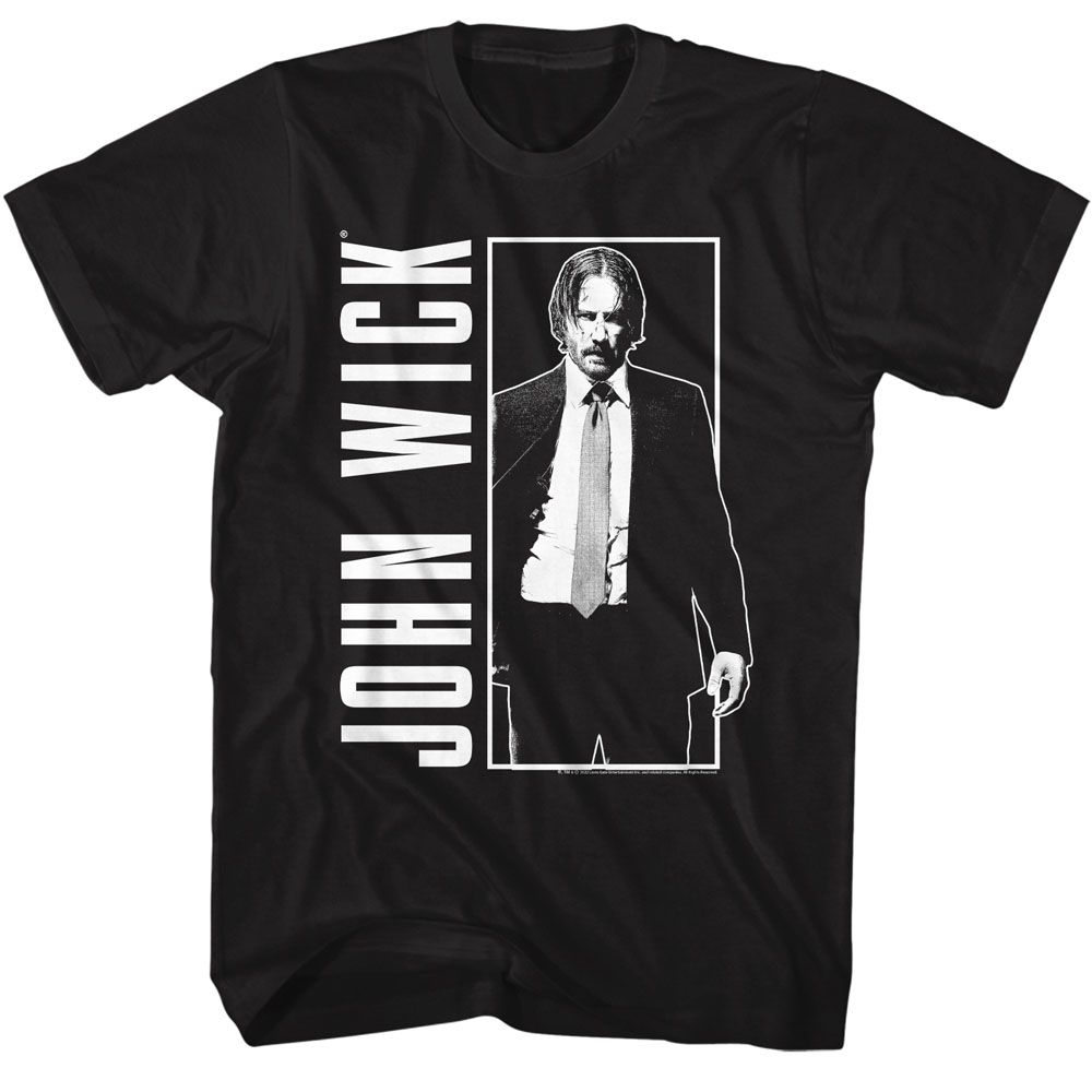 John Wick - Simple Black & White - Short Sleeve - Adult - T-Shirt