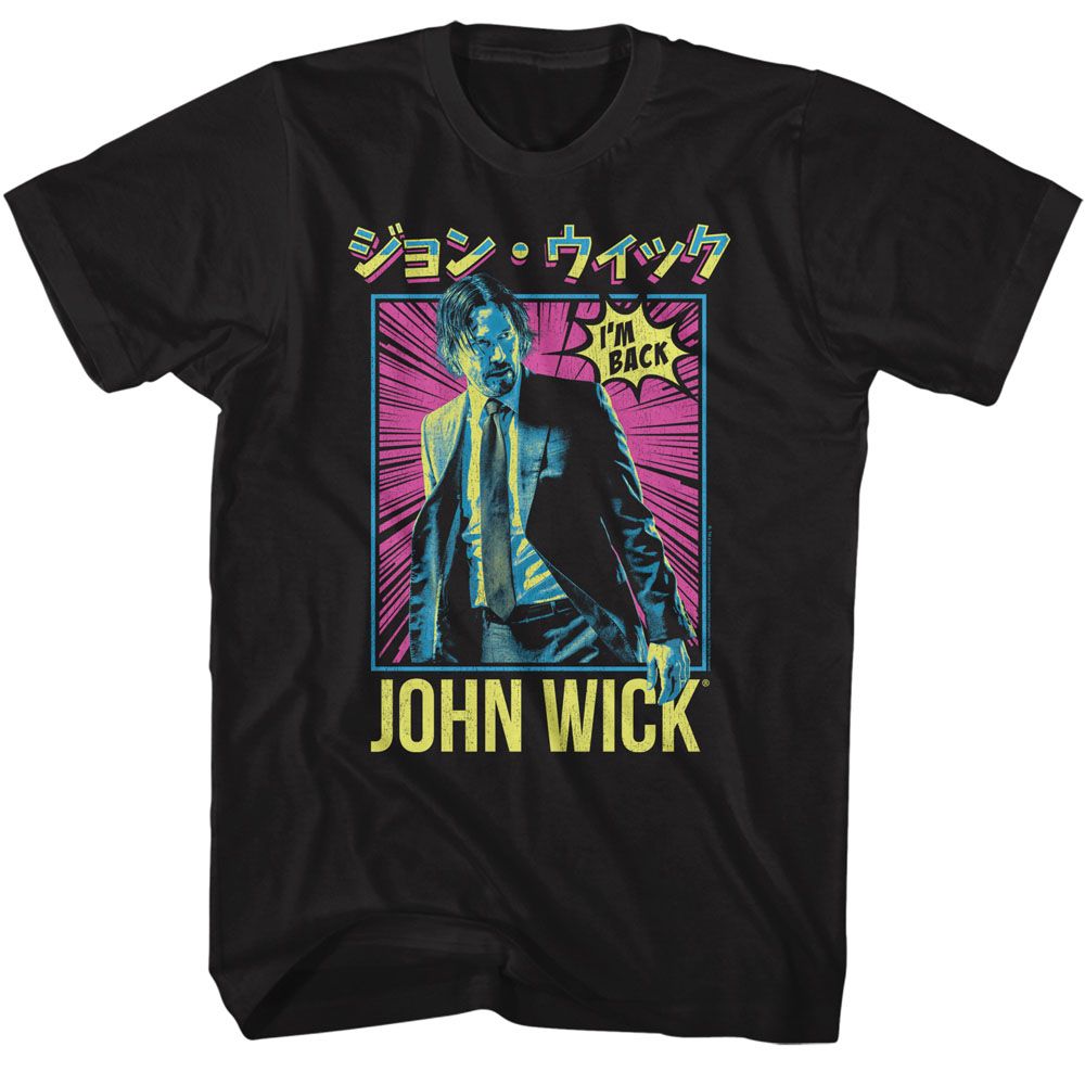 John Wick - Neon Manga Ish - Short Sleeve - Adult - T-Shirt