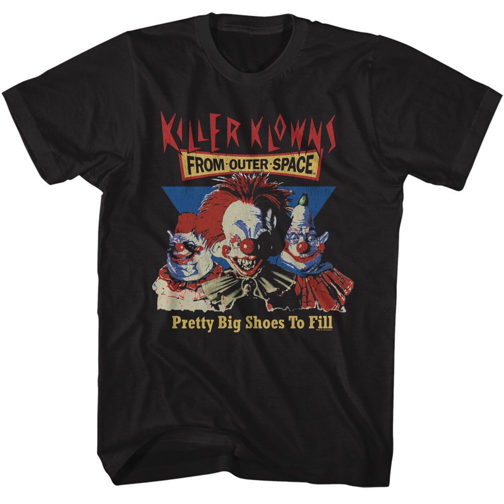 Killer Klowns - Pretty Big Shoes To Fill - Black Short Sleeve Adult T-Shirt