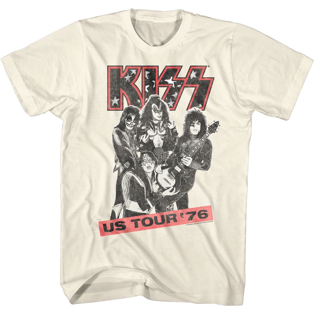 KISS - US Tour 76 - Short Sleeve - Adult - T-Shirt