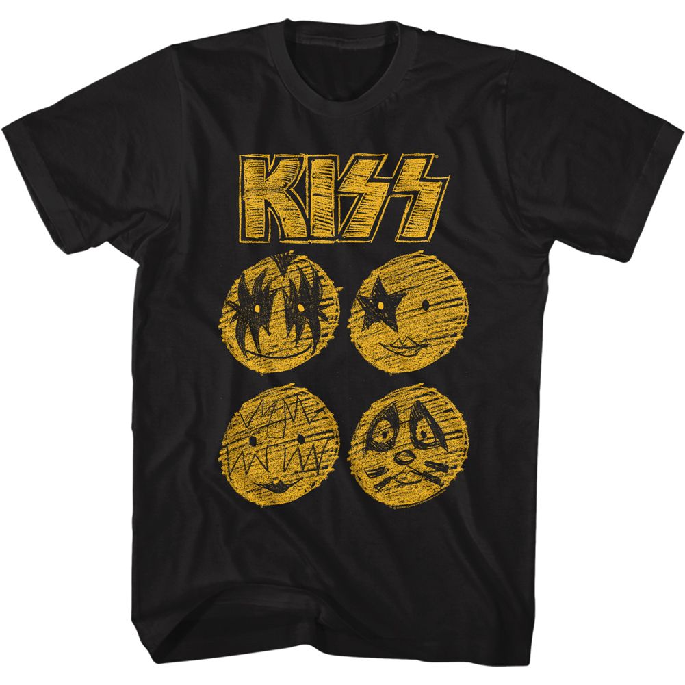 KISS - Band Sketch - Short Sleeve - Adult - T-Shirt