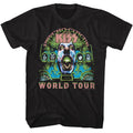 KISS - Psycho Circus - Black Front Print Short Sleeve Solid Adult T-Shirt