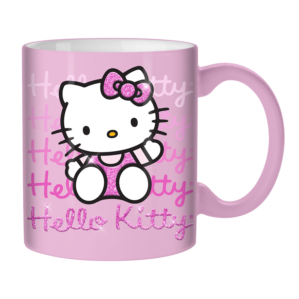 Sanrio Hello Kitty Gradient Glitter 20 Ounces Ceramic Mug