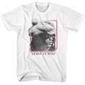 Lenny Kravitz - Framed Head - White Front Print Short Sleeve Solid Adult T-Shirt