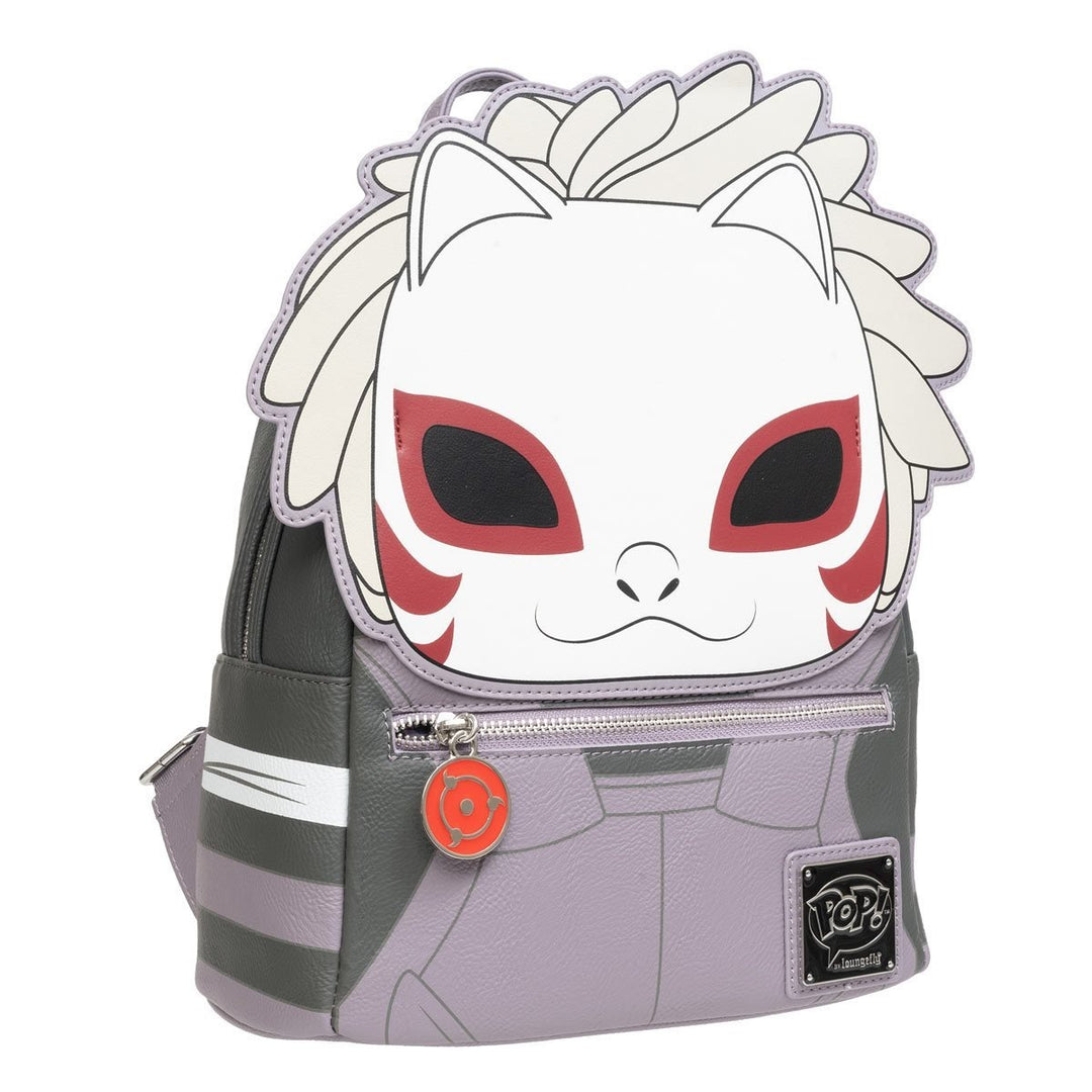 Loungefly Naruto Shippuden Kakashi Hatake Anbu Mask Pop! Mini Backpack Entertainment Earth Exclusive