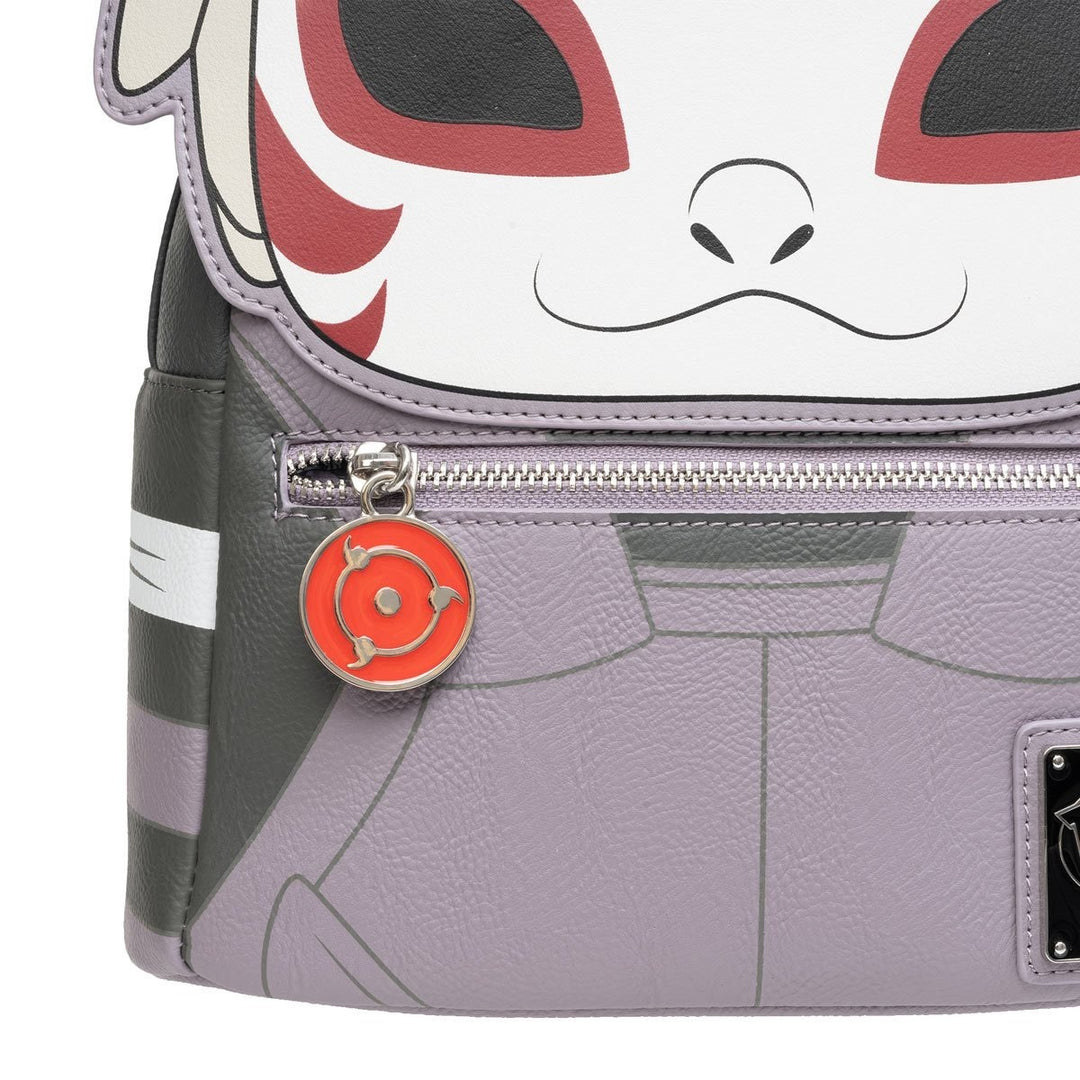 Loungefly Naruto Shippuden Kakashi Hatake Anbu Mask Pop! Mini Backpack Entertainment Earth Exclusive